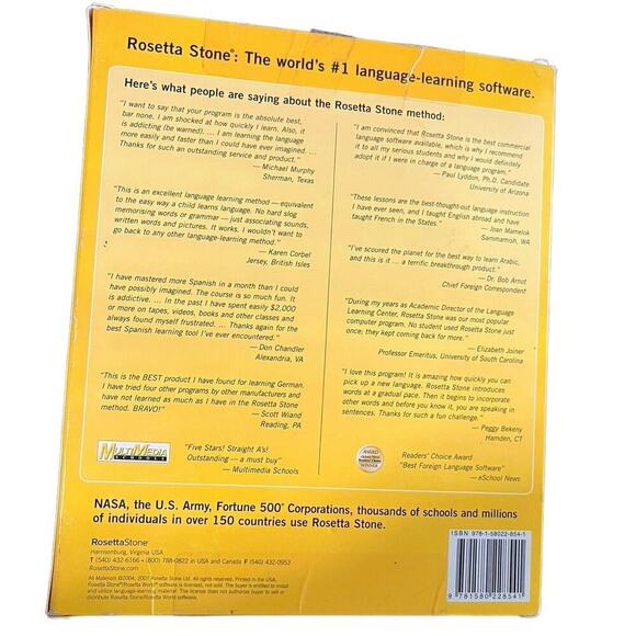 Rosetta Stone, Spanish, Version 3, Level 1 - Picture 4 of 10